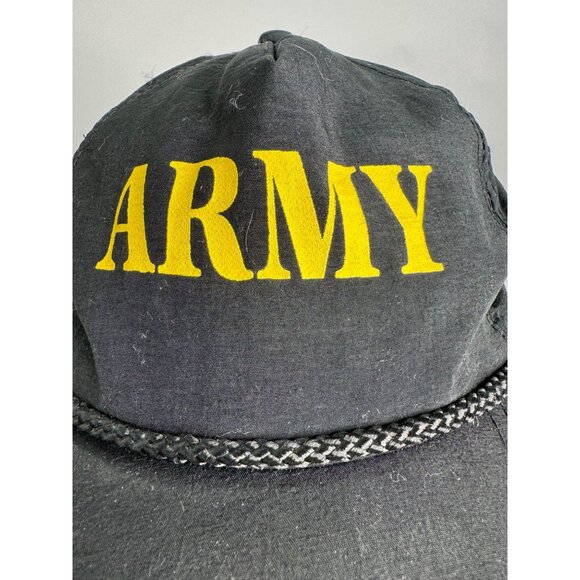 Yupoong Other - Army Logo Black Nylon Snapback Hat By Yupoong